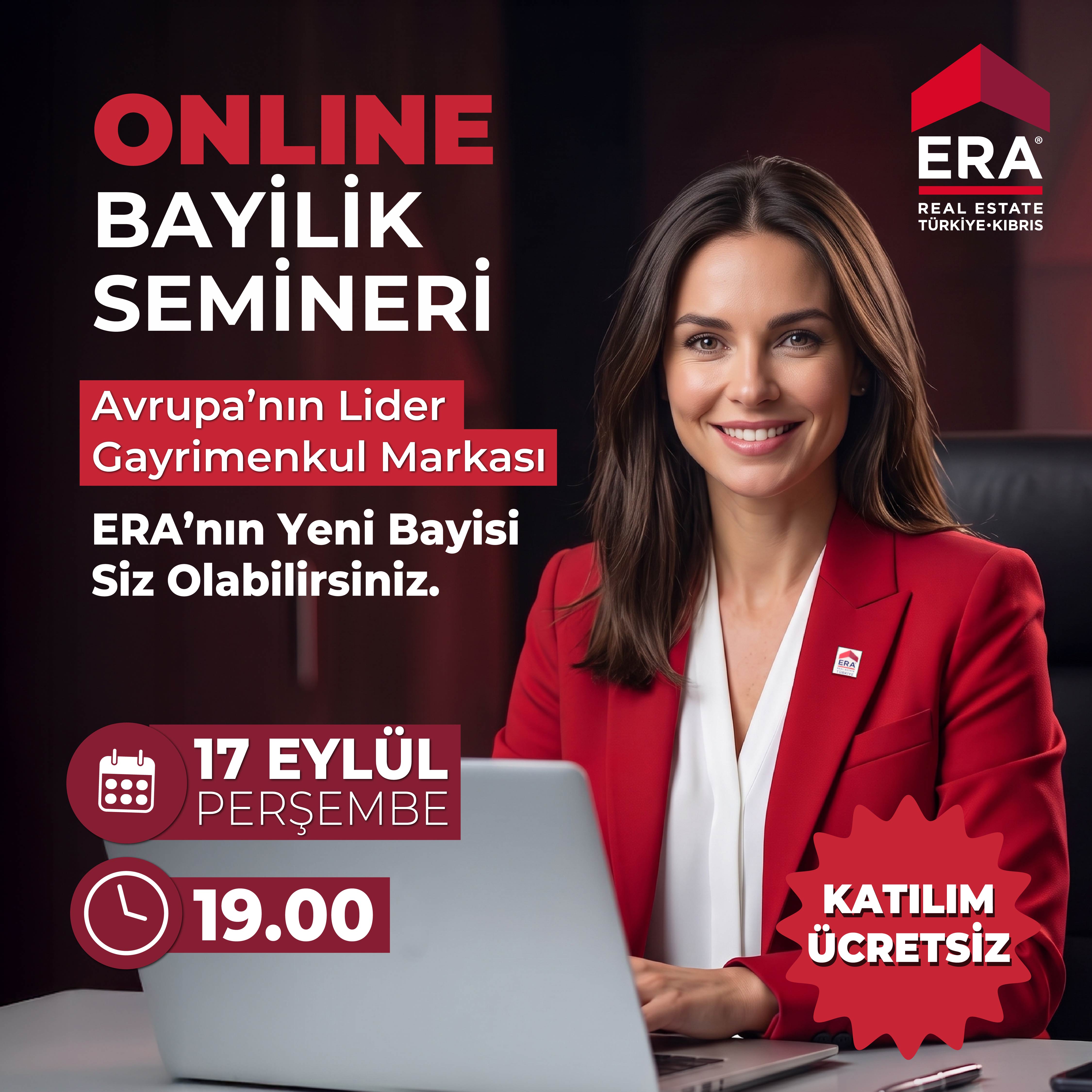 ONLINE BAYİLİK SEMİNERİ / 17 EYLÜL PERŞEMBE 19.00