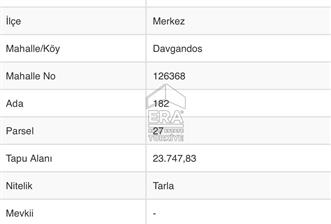 Karaman Merkez Davgandos Köyünde Satılık Tarla