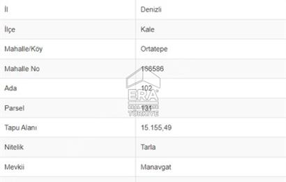 ERA REAL ESTATE FLY GAYRİMENKUL PORTFÖYLERİNDEN KALE ORTATEPE'DE  SATILIK TARLA