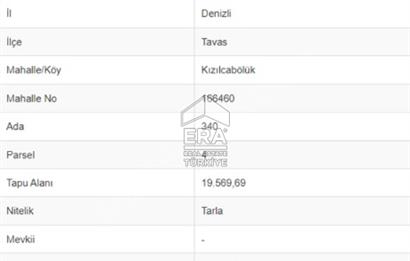 ERA FLY'DAN TAVAS KIZILCABÖLÜK'TE SATILIK TARLA