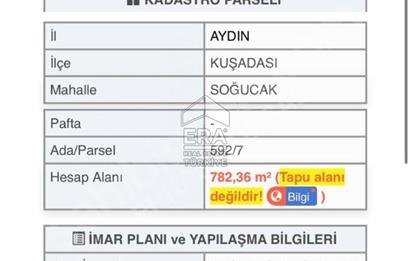 Kuşadası Soğucak'da 782 M2 Villalık Arsa