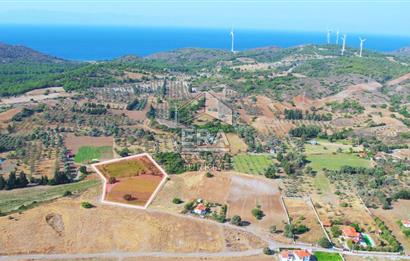 Datça'da Satılık 250 m2 Deniz Manzaralı Villa Yapılabilen Tarla