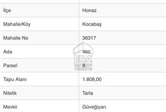 Denizli Honaz’da Satılık Tarla