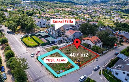 Sarıyer Zekeriyaköy Cadde Üzeri Satılık Villa İmarlı 407 m2 Arsa