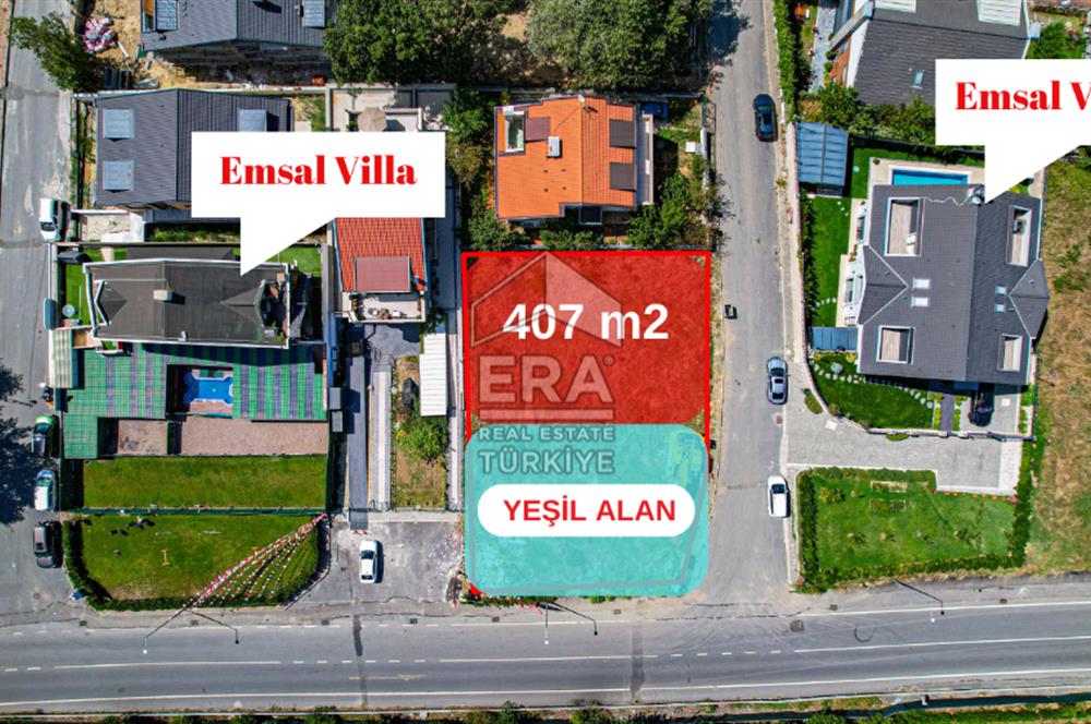 Sarıyer Zekeriyaköy Cadde Üzeri Satılık Villa İmarlı 407 m2 Arsa