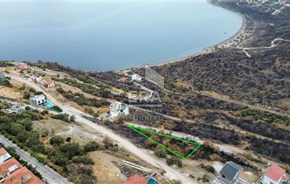 Dikili Çandarlı da Panoramik Deniz Manzaralı Villa İmarlı Arsa