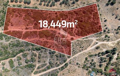 Datça Merkezde İmar Sınırında Deniz Manzaralı 18.449m2 Tarla