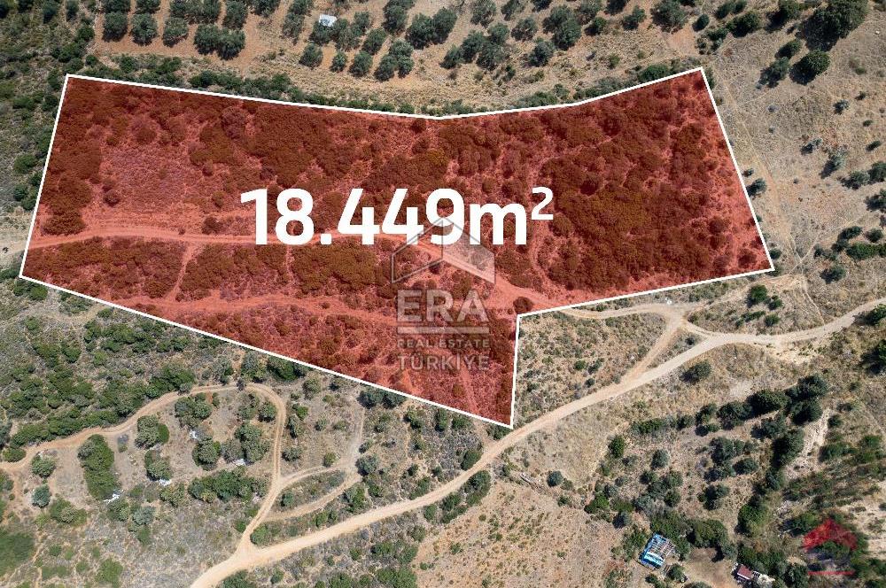 Datça Merkezde İmar Sınırında Deniz Manzaralı 18.449m2 Tarla