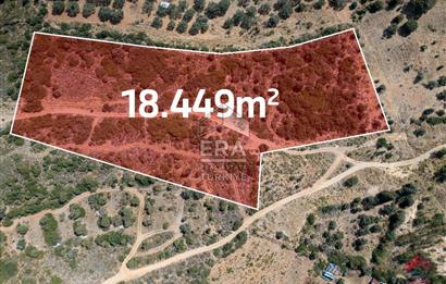 Datça Merkezde İmar Sınırında Deniz Manzaralı 18.449m2 Tarla