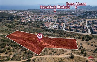 Datça Merkezde İmar Sınırında Deniz Manzaralı 18.449m2 Tarla