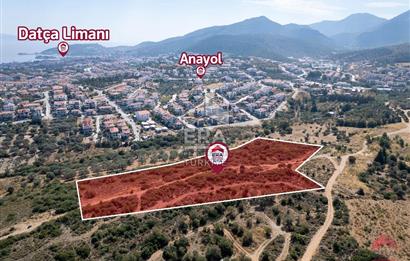 Datça Merkezde İmar Sınırında Deniz Manzaralı 18.449m2 Tarla