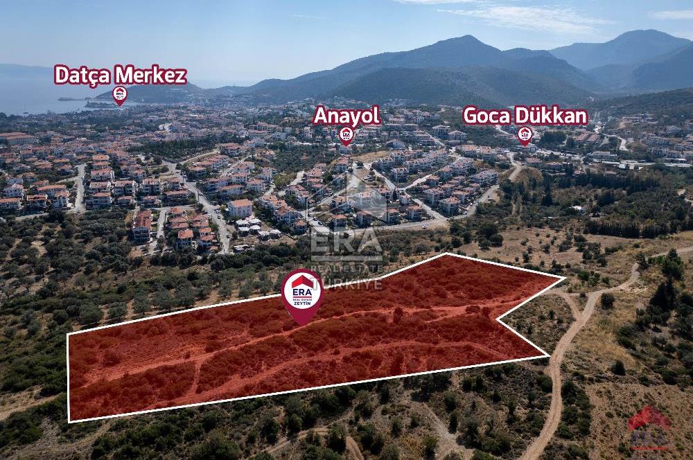 Datça Merkezde İmar Sınırında Deniz Manzaralı 18.449m2 Tarla