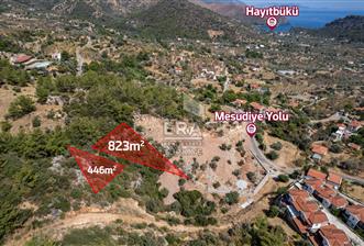 Datça Mesudiye'de 446,66m2 Kapanmaz Deniz Manzaralı Tarla