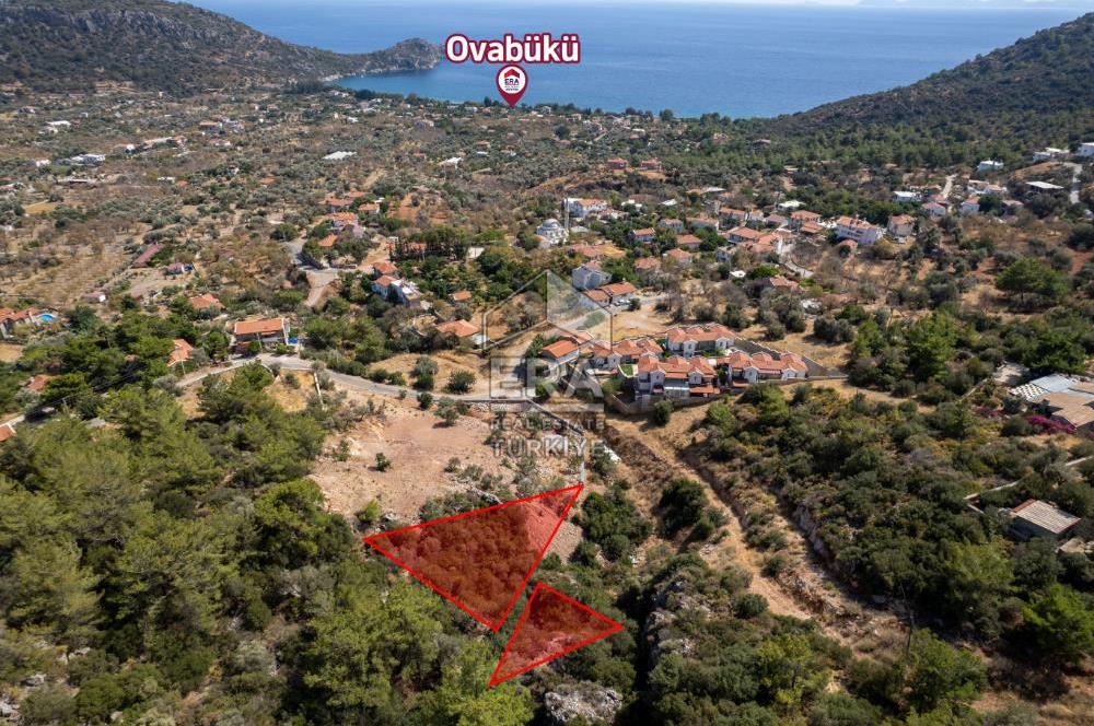 Datça Mesudiye'de 446,66m2 Kapanmaz Deniz Manzaralı Tarla