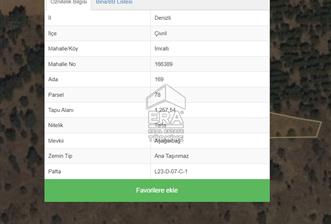 Denizli Çivril İmrallı'da 1257 m2 Satılık Tarla