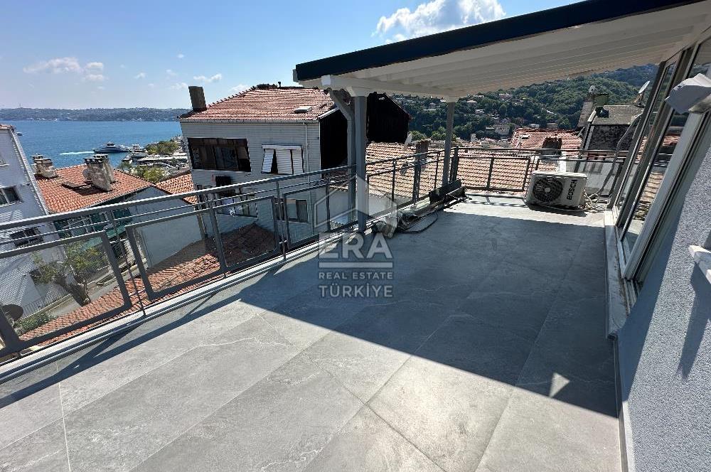 Sarıyer Merkezde Boğaz Manzaralı Kiralık 2+1 Çatı Dubleks Daire