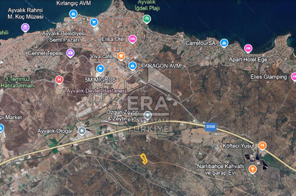 Ayvalık Fethiye Mahallesi Satılık Zeytinlik 10.783 M2