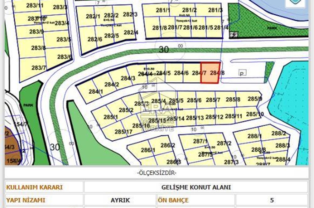 ANTALYA MANAVGAT ILICA'DA 445 m² SATILIK ARSA