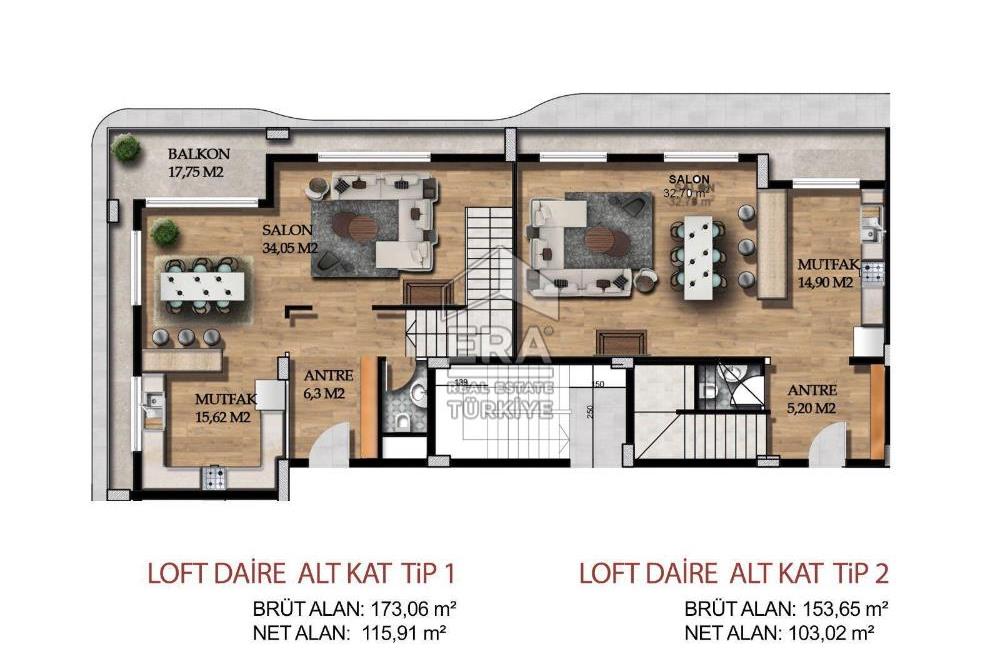 ERA SÖZ GAYRİMENKUL MİXTUM LİFE SATILIK 2+1 DUBLEKS LOFT DAİRE