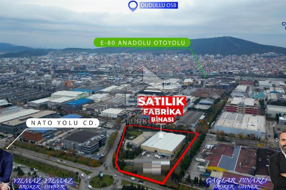 DUDULLU OSB SATILIK 17620 M2 ARSA ALANINA SAHİP FABRİKA BİNASI