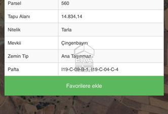 ERA PORT GÜVENCESİYLE ÜÇPINAR'DA TARLA