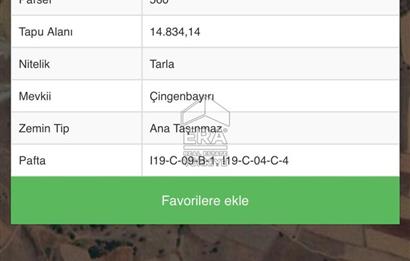 ERA PORT GÜVENCESİYLE ÜÇPINAR'DA TARLA