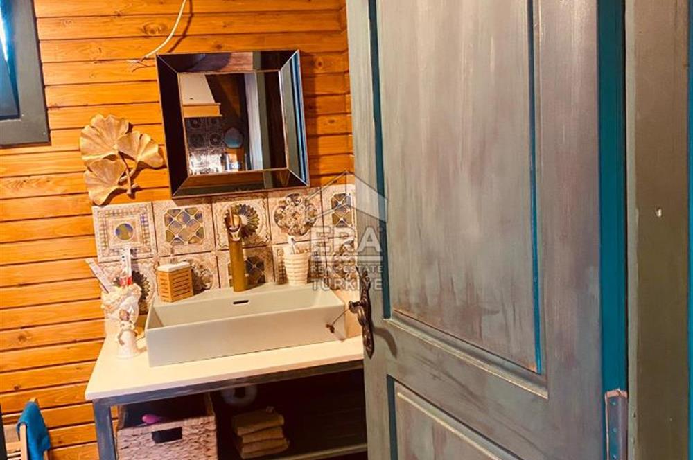 Datça Kızlan'da Kiralık Loft 1+1 Geniş Bahçeli Müstakil Ahşap Ev