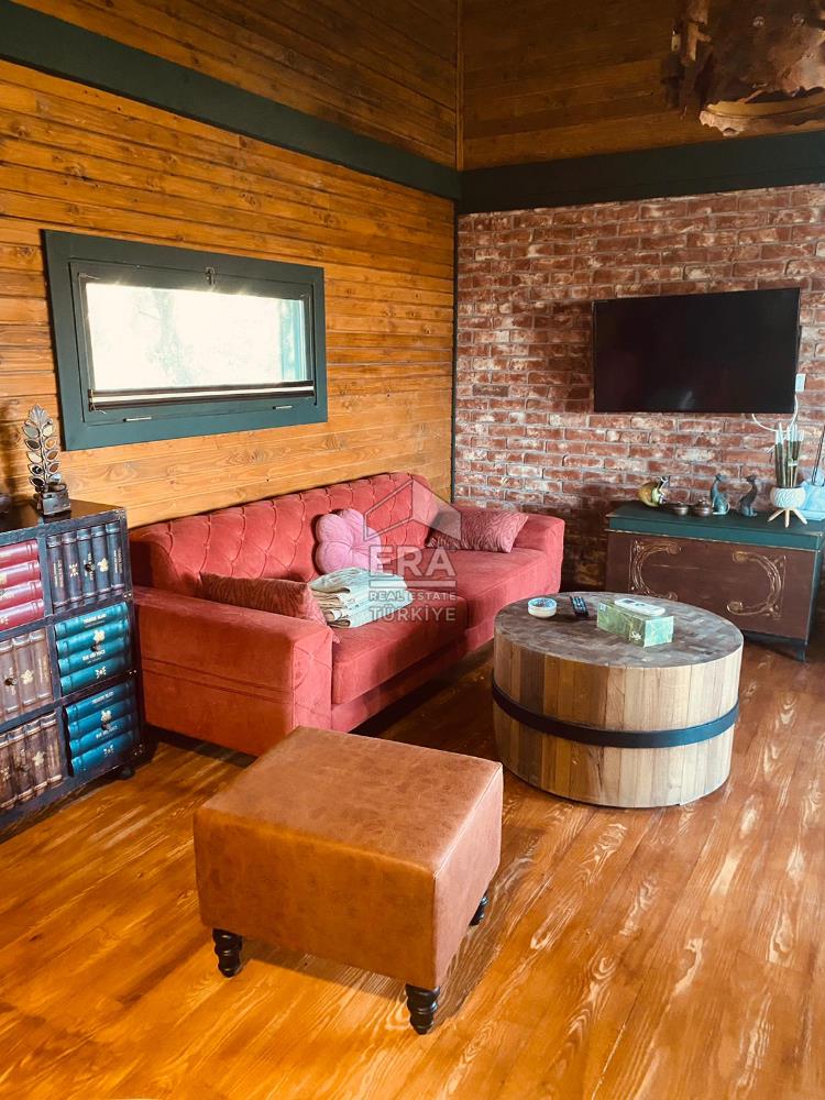 Datça Kızlan'da Kiralık Loft 1+1 Geniş Bahçeli Müstakil Ahşap Ev