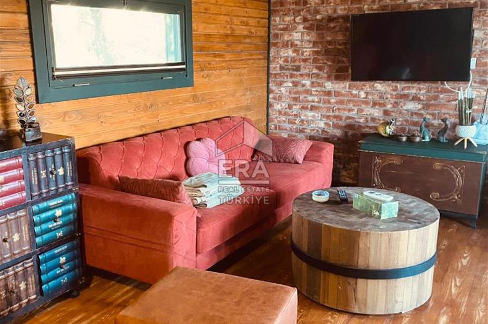 Datça Kızlan'da Kiralık Loft 1+1 Geniş Bahçeli Müstakil Ahşap Ev