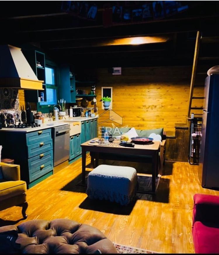 Datça Kızlan'da Kiralık Loft 1+1 Geniş Bahçeli Müstakil Ahşap Ev