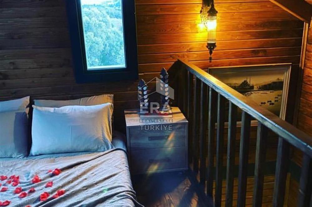 Datça Kızlan'da Kiralık Loft 1+1 Geniş Bahçeli Müstakil Ahşap Ev