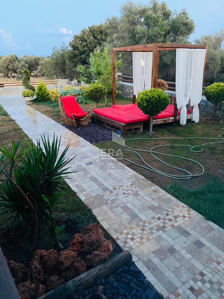 Datça Kızlan'da Kiralık Loft 1+1 Geniş Bahçeli Müstakil Ahşap Ev
