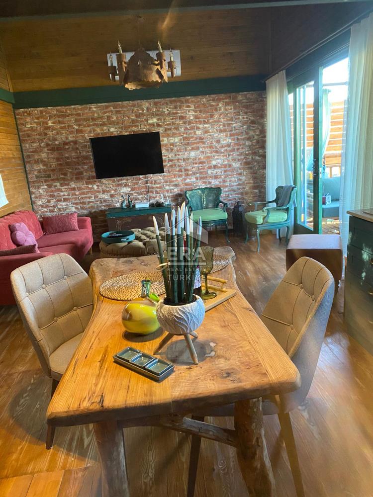 Datça Kızlan'da Kiralık Loft 1+1 Geniş Bahçeli Müstakil Ahşap Ev