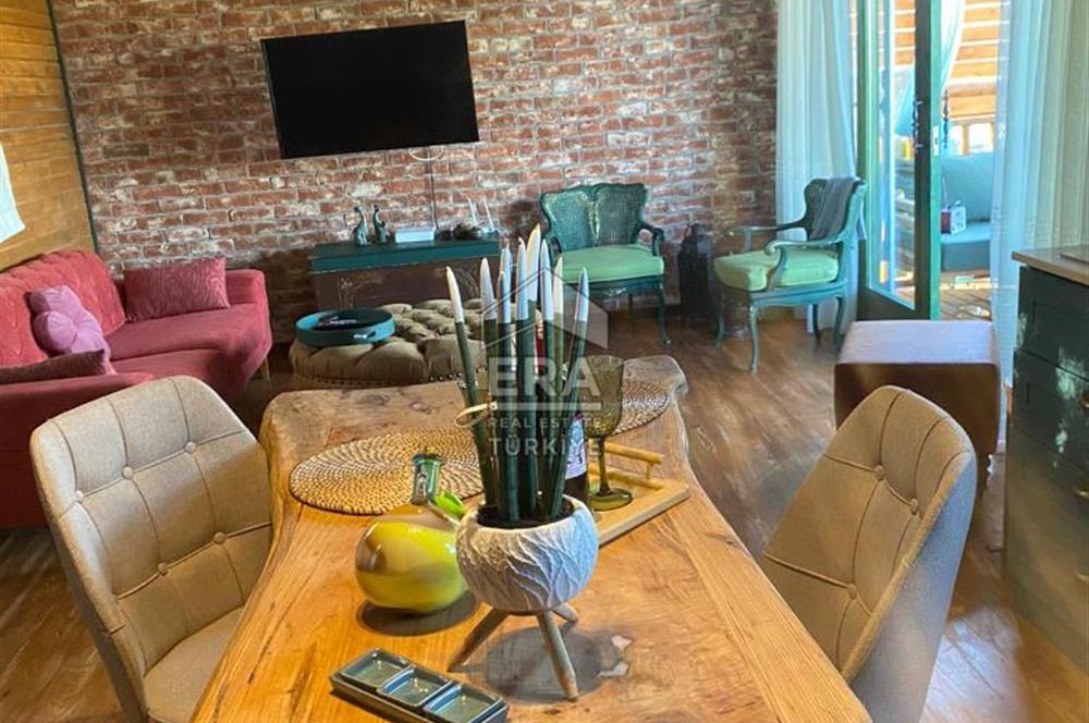 Datça Kızlan'da Kiralık Loft 1+1 Geniş Bahçeli Müstakil Ahşap Ev