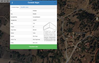 AKSEKİ CEVİZLİ'DE PANORAMİK MANZARALI 884 m2 SATILIK TARLA