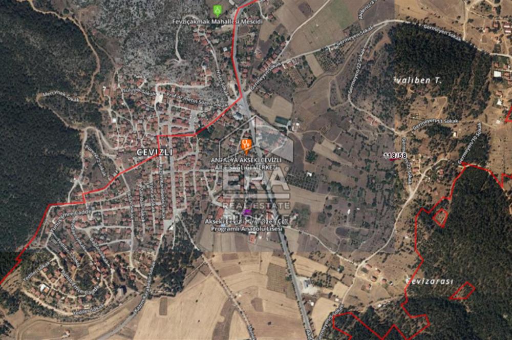 ANTALYA AKSEKİ CEVİZLİ'DE 805 m2 SATILIK TARLA
