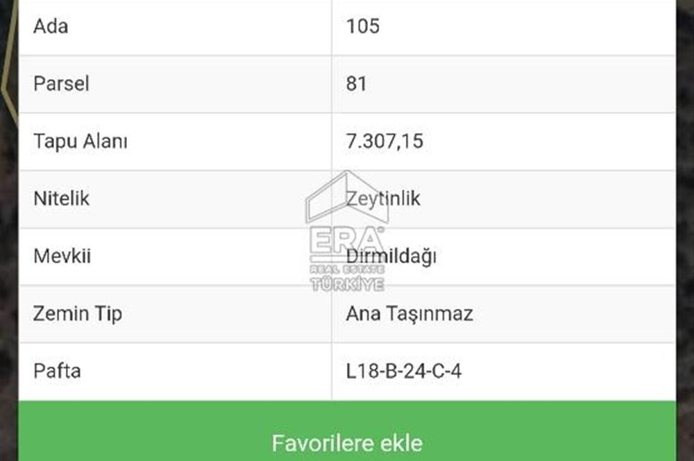MUHTEŞEM MANZARALI BAHÇE 7307 M2