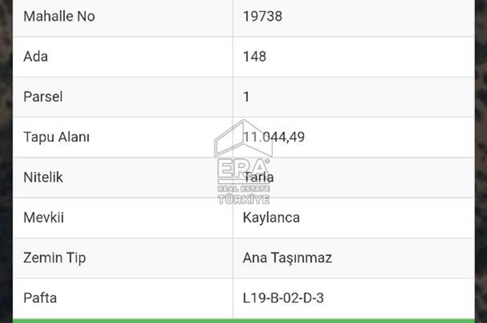 Çıkrıkçı köyüne 3 dakika mesafede 3.700m2 satılık bahçe