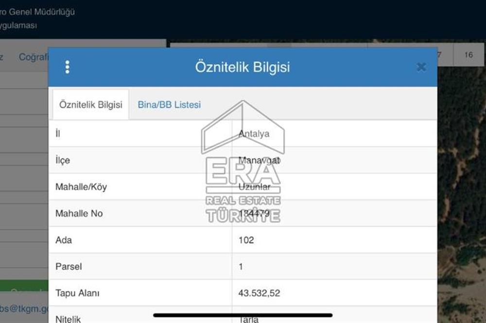 Antalya Manavgat Uzunlar Satılık Tarla