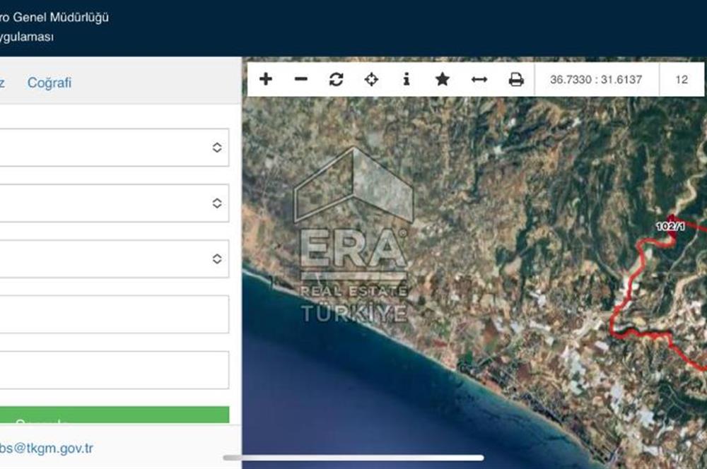 Antalya Manavgat Uzunlar Satılık Tarla