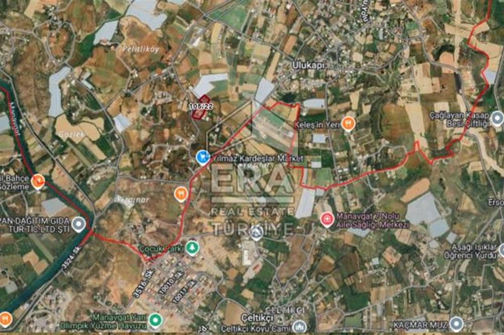 MANAVGAT ULUKAPI'DA İMAR SINIRINDA 1471 M2 SATILIK TARLA