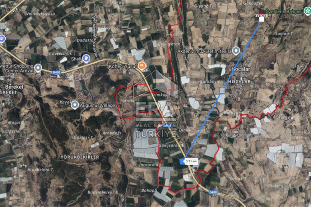 MANAVGAT HOCALAR'DA YENİ OTOBANA 1.PARSEL 11573 m2 SATILIK TARLA