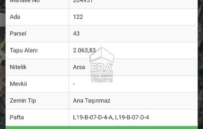 GÜNEY KÜYÜNDE ORMAN ARAZİSİNE KOMŞU 2 KAT İMARLI 2063 M2 ARSA