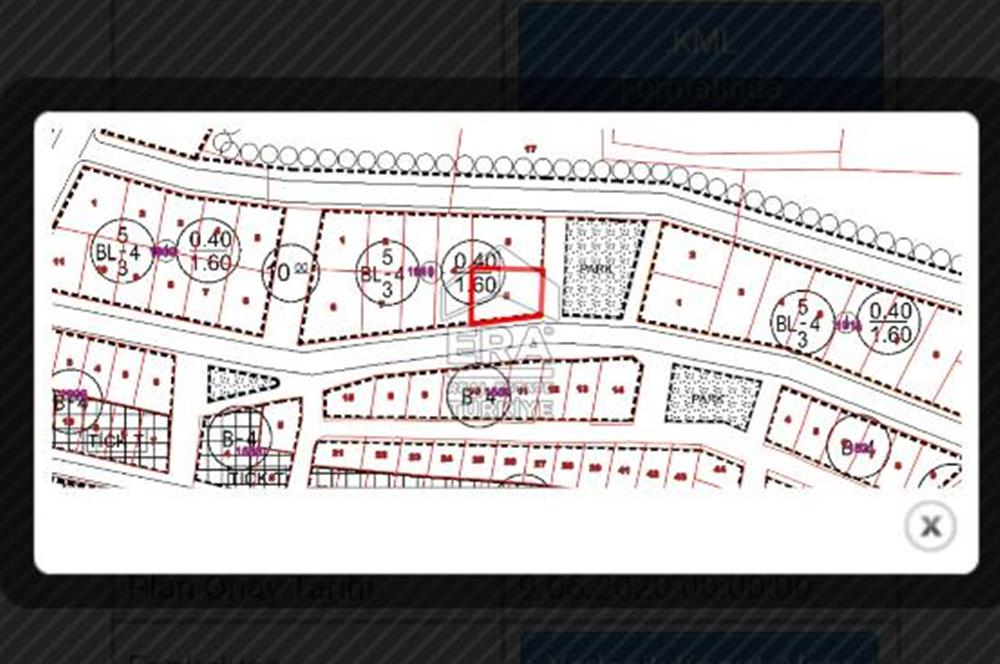 ALBAYRAK MAHALLESİ 4 KAT İMARLI 283 M2 KÖŞE PARSEL ARSA