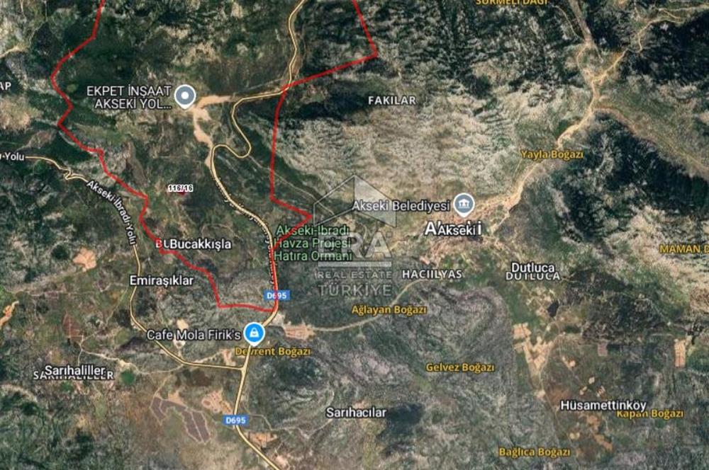ANTALYA AKSEKİ BUCAKKIŞLA SATILIK TEK TAPU 7968 m² TARLA