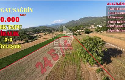 ANTALYA/MANAVGAT SAĞRİN'DE 20 DÖNÜM KİRALIK TARLA