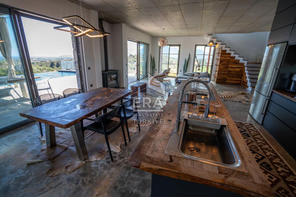 DATÇA KIZLANDA 3833 m² ARSA PAYLI SATILIK 3+2 VİLLA