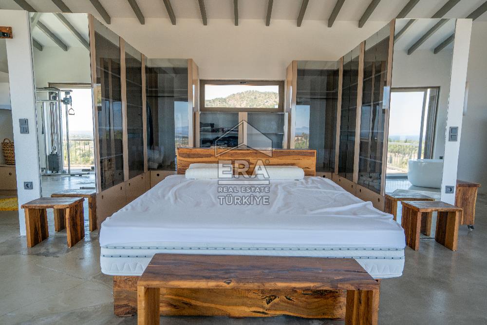DATÇA KIZLANDA 3833 m² ARSA PAYLI SATILIK 3+2 VİLLA
