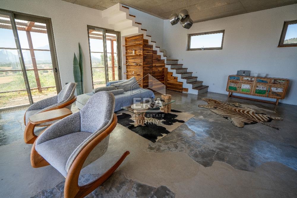 DATÇA KIZLANDA 3833 m² ARSA PAYLI SATILIK 3+2 VİLLA