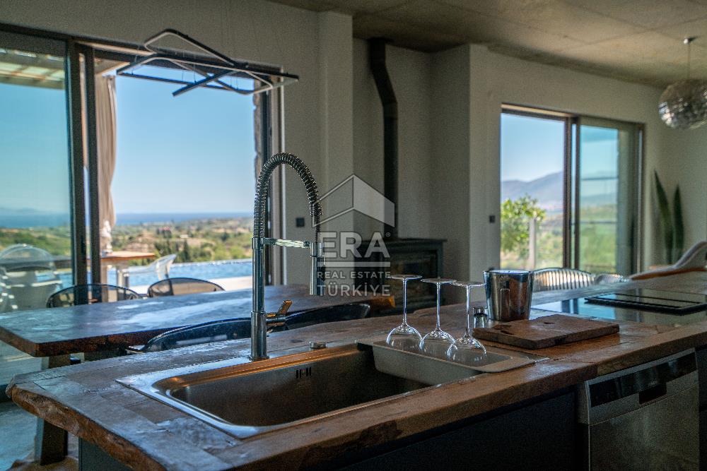 DATÇA KIZLANDA 3833 m² ARSA PAYLI SATILIK 3+2 VİLLA